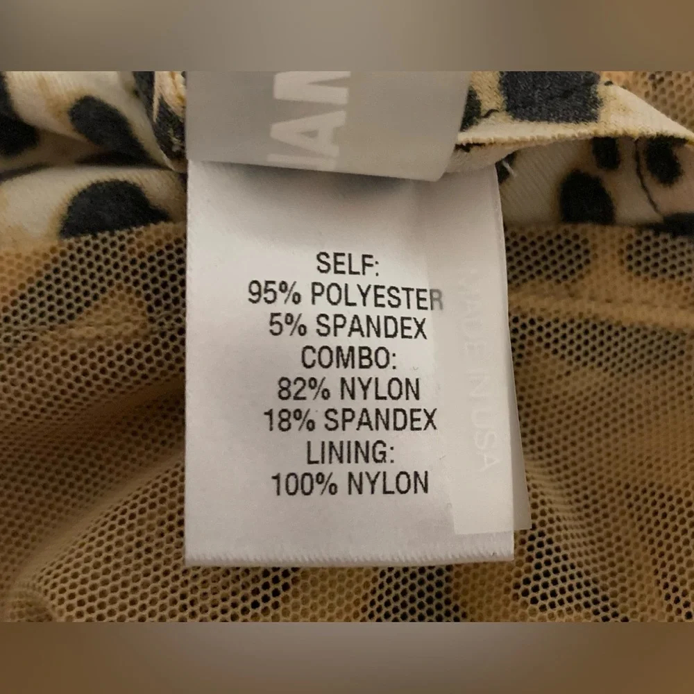 Norma Kamali Snake Mesh Mio One-piece Swimsuit Size Large Nude Animal Print - Picture 9 of 13